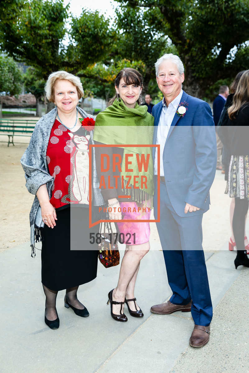 Louise Mozingo, Carolyn Hutchinson, Rick Hutchinson, Party for the Parks 2018, Music Concourse, Golden Gate Park, September 15th, 2018, Photo #58-17021 Louise Mozingo, Carolyn Hutchinson, Rick Hutchinson, Photo #58-17021