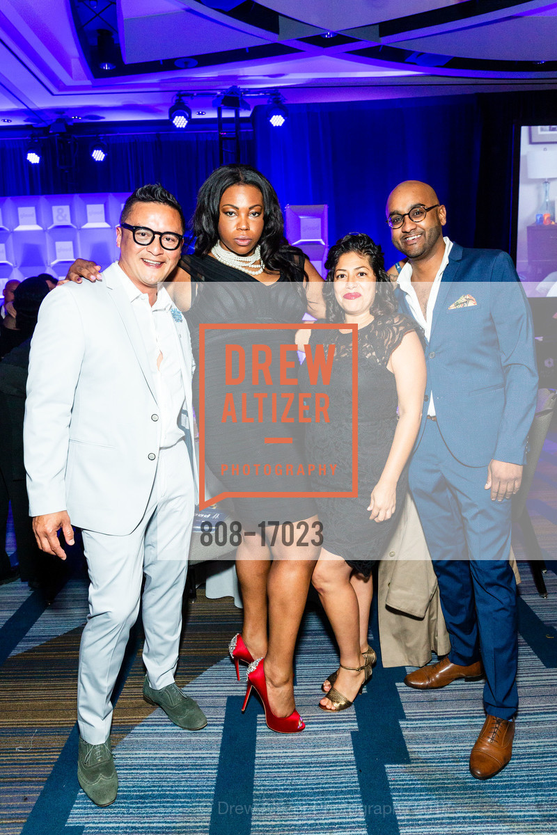 Engracio Clemena, Dana Johnson, Nicole Ruiz, Chris Narsiah, GLAAD Gala San Francisco 2018, Hyatt Regency San Francisco. 5 The Embarcadero, September 15th, 2018, Photo #808-17023 Engracio Clemena, Dana Johnson, Nicole Ruiz, Chris Narsiah, Photo #808-17023