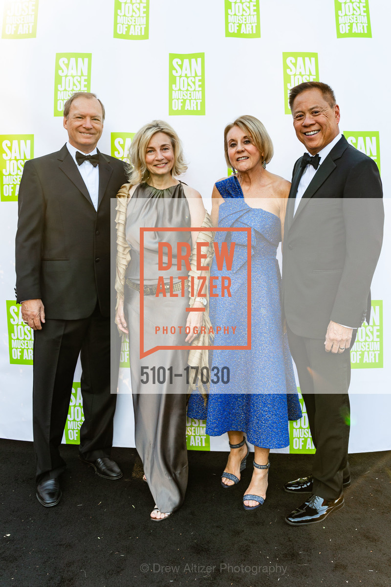 Al Smith, Elena Lebedeva, Mary Mocas, Marv Tseu, San Jose Museum of Art Gala & Wonder Ball 2018, San Jose Museum of Art. 110 South Market St San Jose, 95113, Photo #5101-17030 Al Smith, Elena Lebedeva, Mary Mocas, Marv Tseu, Photo #5101-17030