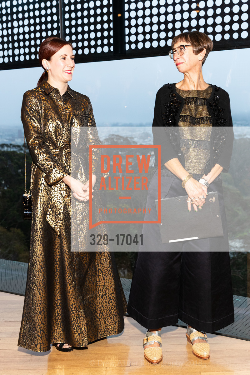 Laura Camerlengo, Reina Lewis, Contemporary Muslim Fashions Donor Opening at the de Young, de Young Musuem, September 21st, 2018, Photo #329-17041 Laura Camerlengo, Reina Lewis, Photo #329-17041