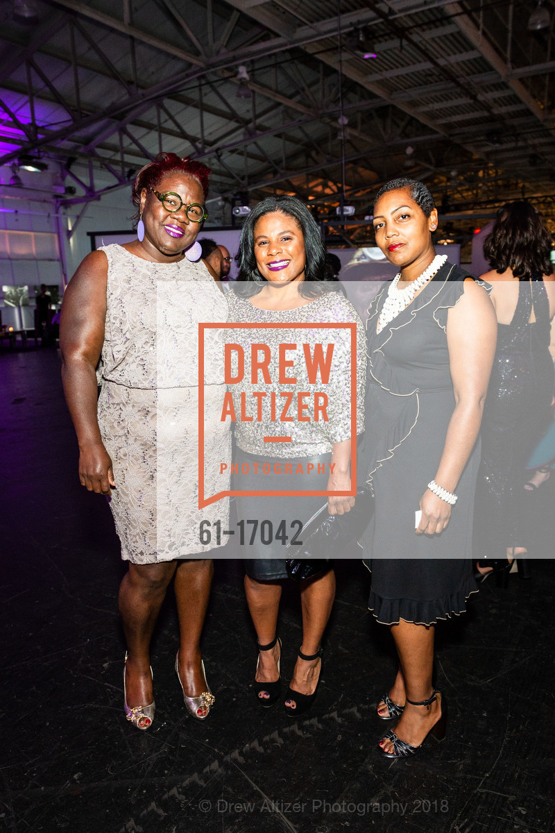 Michelle Myles Chambers, Towalame Austin, Brandi Howard, Van Jones 50th Birthday Bash - A Benefit for The Dream Corps, Fort Mason, Festival Pavillion. 52 Chenery St, September 20th, 2018, Photo #61-17042 Michelle Myles Chambers, Towalame Austin, Brandi Howard, Photo #61-17042