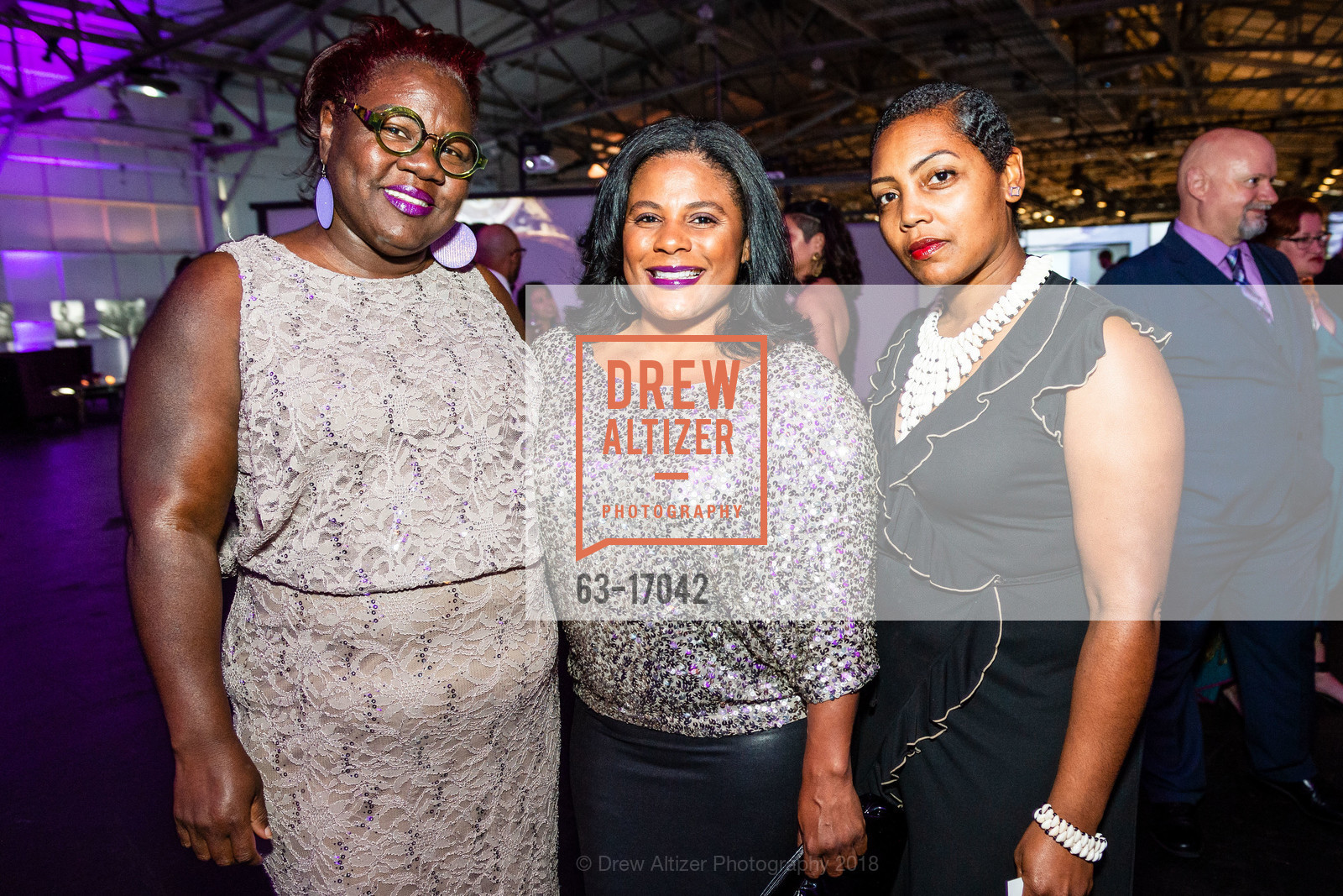 Michelle Myles Chambers, Towalame Austin, Brandi Howard, Van Jones 50th Birthday Bash - A Benefit for The Dream Corps, Fort Mason, Festival Pavillion. 52 Chenery St, September 20th, 2018, Photo #63-17042 Michelle Myles Chambers, Towalame Austin, Brandi Howard, Photo #63-17042