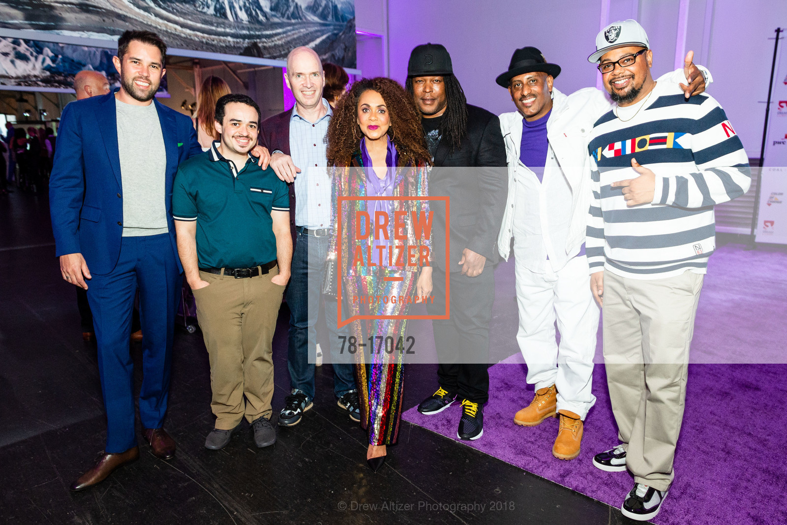 Anthony Schiller, Jules Horowitz, Ben Horowitz, Felicia Horowitz, Shaka Senghor, Divine Lombard, Cartheu Jordan, Photo #78-17042