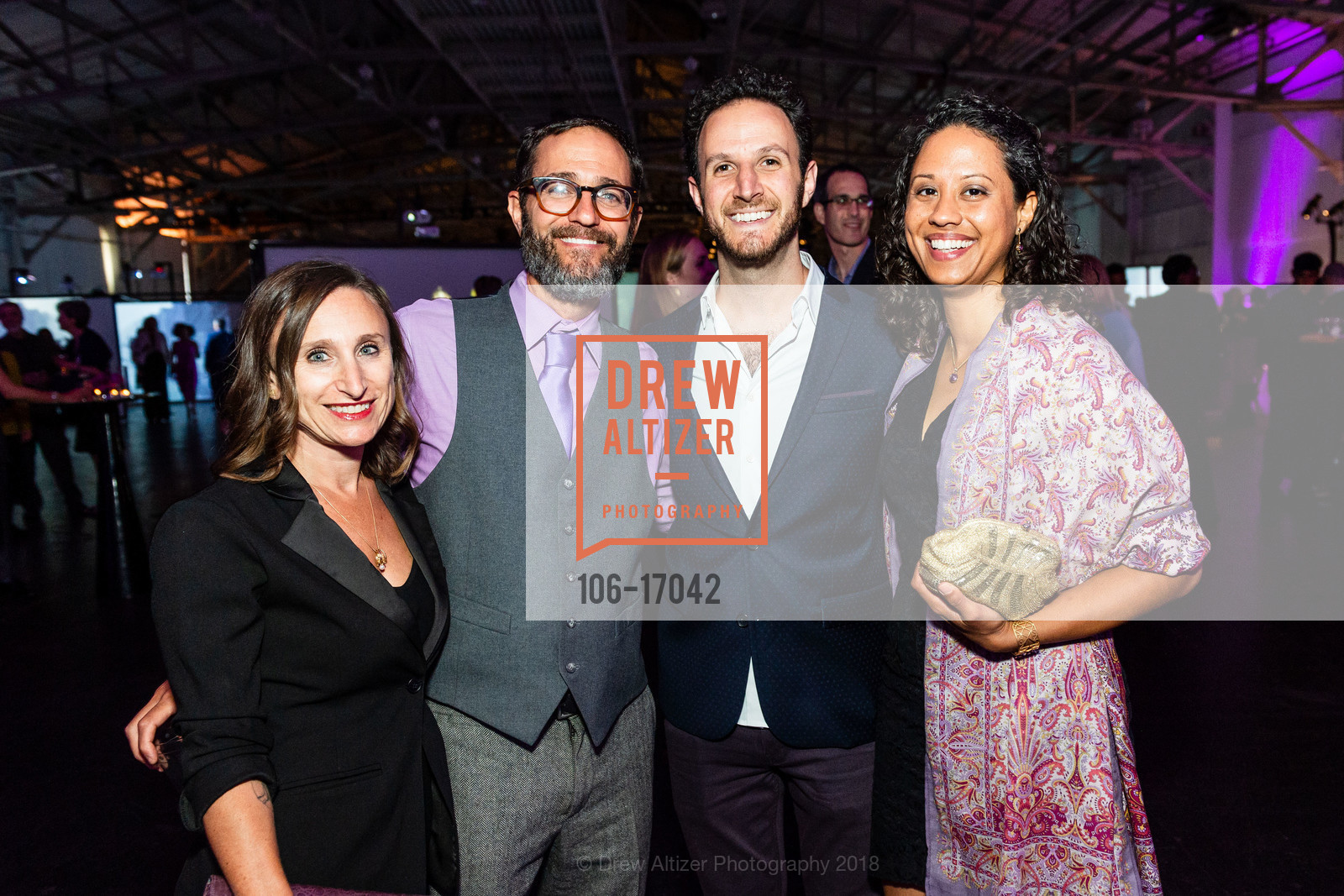 Kiara Forte, Jessie Simons, Sebastian Turner, Lindi von Mutius, Van Jones 50th Birthday Bash - A Benefit for The Dream Corps, Fort Mason, Festival Pavillion. 52 Chenery St, September 20th, 2018, Photo #106-17042 Kiara Forte, Jessie Simons, Sebastian Turner, Lindi von Mutius, Photo #106-17042