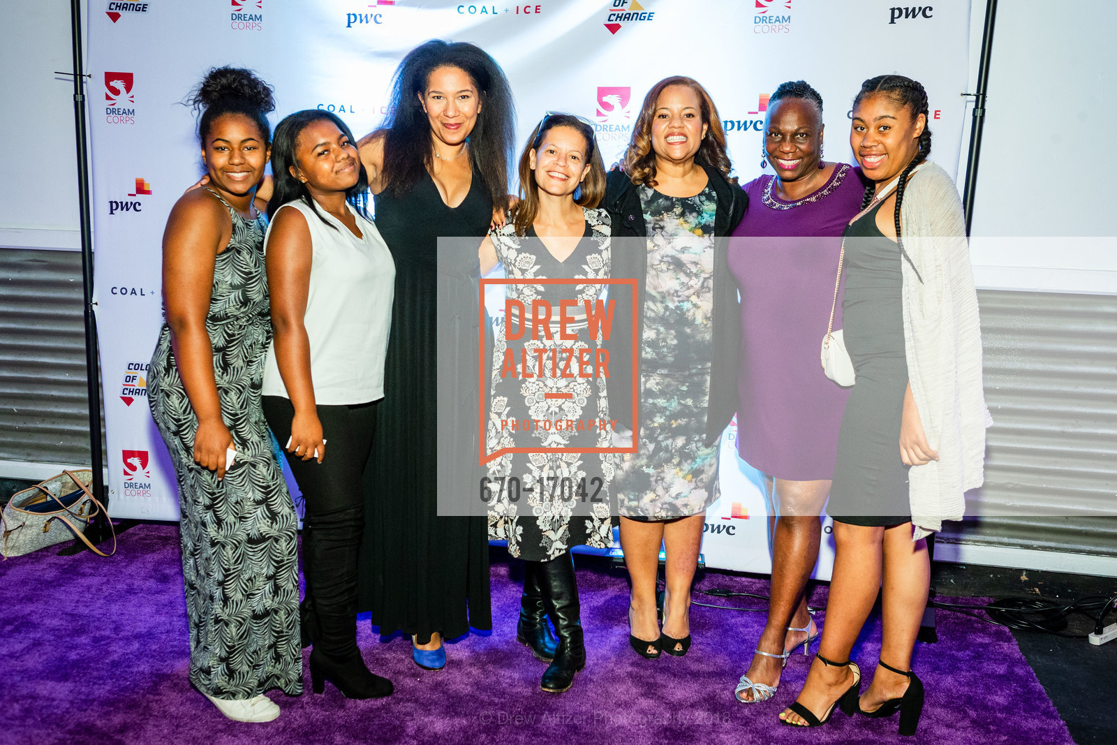 Jasmine Anderson, Margo Ellis, Laila Anderson, Juliet Ellis, Phaedra Ellis-Lamkins, Retha Robinson, Shalimar Ellis-Lamkins, Van Jones 50th Birthday Bash - A Benefit for The Dream Corps, Fort Mason, Festival Pavillion. 52 Chenery St, September 20th, 2018, Photo #670-17042 Jasmine Anderson, Margo Ellis, Laila Anderson, Juliet Ellis, Phaedra Ellis-Lamkins, Retha Robinson, Shalimar Ellis-Lamkins, Photo #670-17042