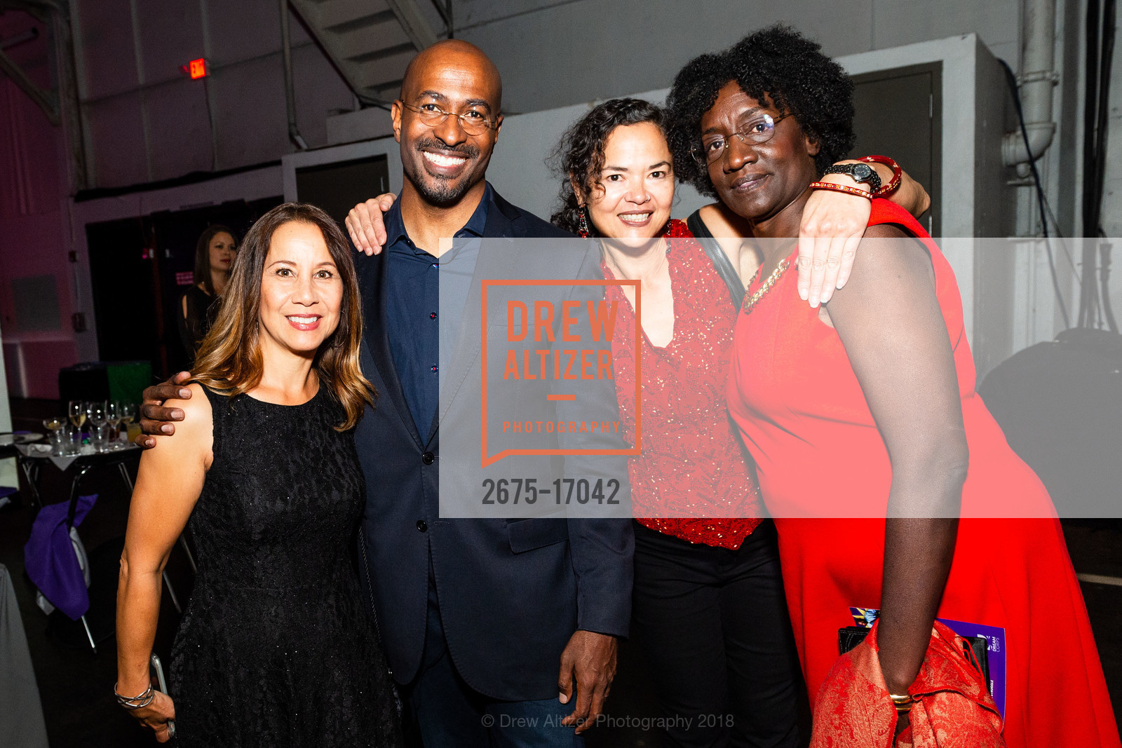 Kim Neto, Van Jones, Angela Jones, Van Jones 50th Birthday Bash - A Benefit for The Dream Corps, Fort Mason, Festival Pavillion. 52 Chenery St, September 20th, 2018, Photo #2675-17042 Kim Neto, Van Jones, Angela Jones, Photo #2675-17042