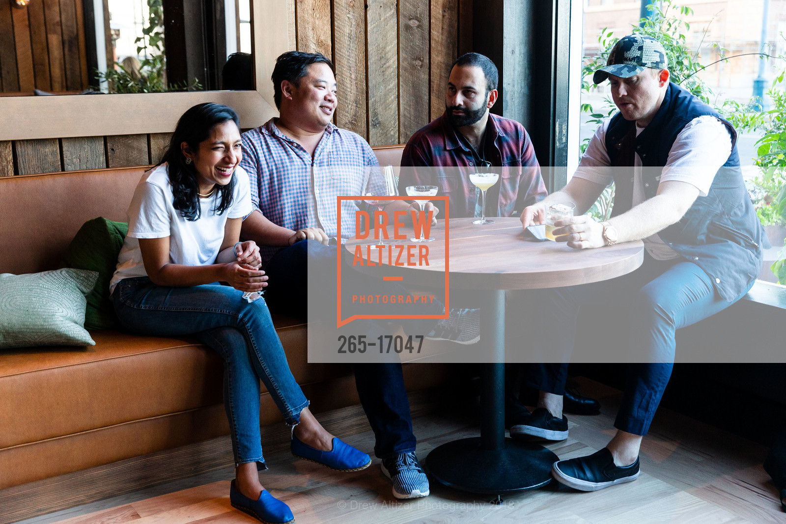 Priya Krishna, Chris Ying, Omar Mamoon, Joshua Skenes, Angler Grand Opening, Angler. 132 The Embarcadero, September 21st, 2018, Photo #265-17047 Priya Krishna, Chris Ying, Omar Mamoon, Joshua Skenes, Photo #265-17047