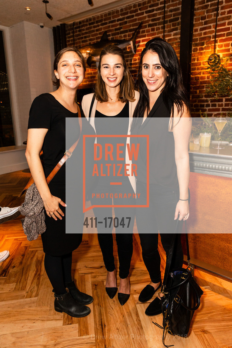 Nina Samberg, Carly Ferreira, Olivia Simone, Angler Grand Opening, Angler. 132 The Embarcadero, September 21st, 2018, Photo #411-17047 Nina Samberg, Carly Ferreira, Olivia Simone, Photo #411-17047