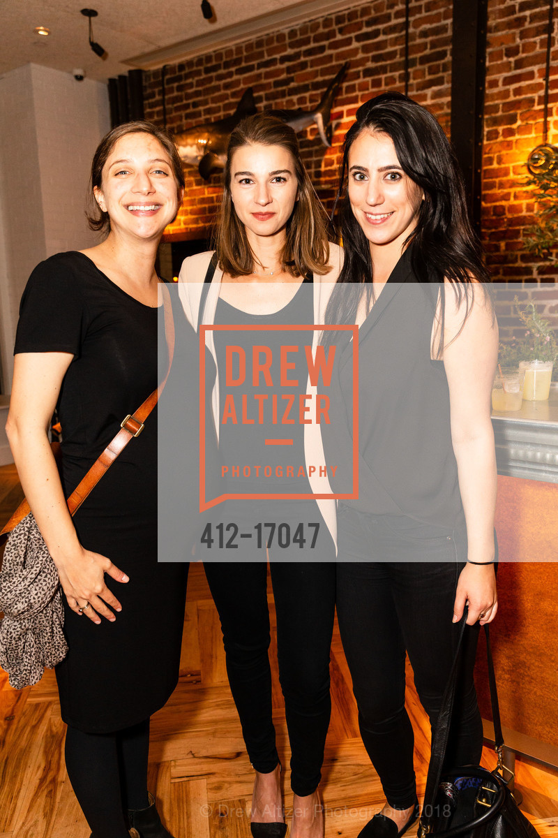 Nina Samberg, Carly Ferreira, Olivia Simone, Angler Grand Opening, Angler. 132 The Embarcadero, September 21st, 2018, Photo #412-17047 Nina Samberg, Carly Ferreira, Olivia Simone, Photo #412-17047
