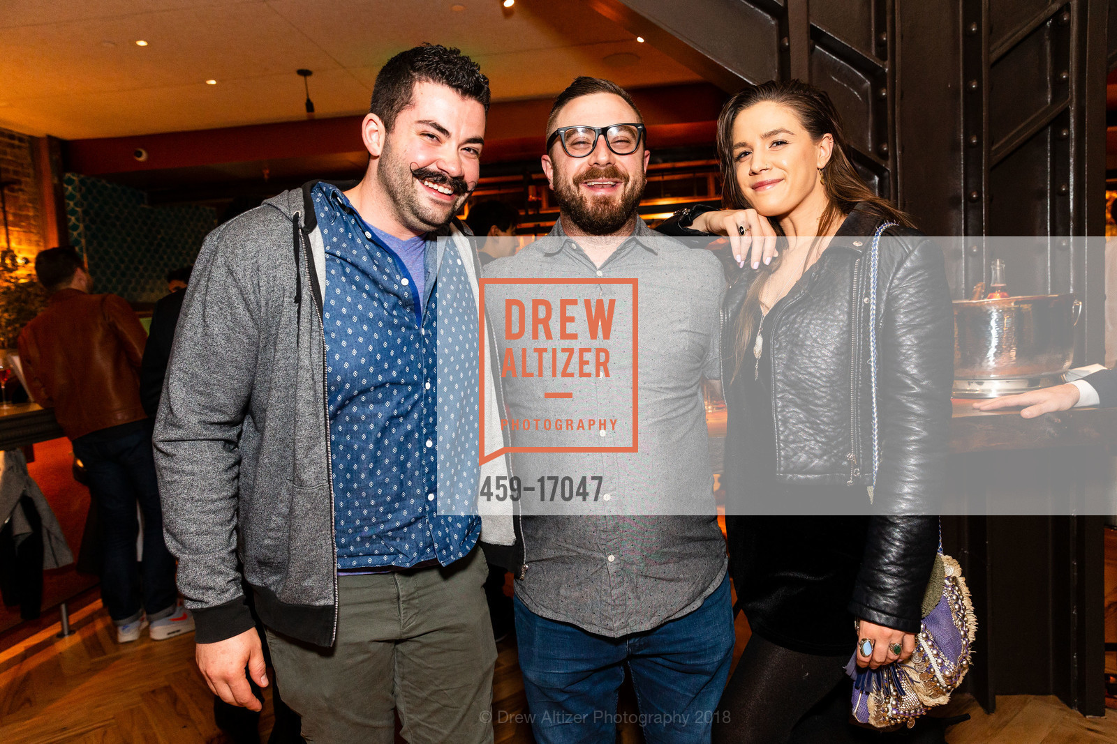 Joe Sasto, Chris Johnson, Bella Bennett, Angler Grand Opening, Angler. 132 The Embarcadero, September 21st, 2018, Photo #459-17047 Joe Sasto, Chris Johnson, Bella Bennett, Photo #459-17047