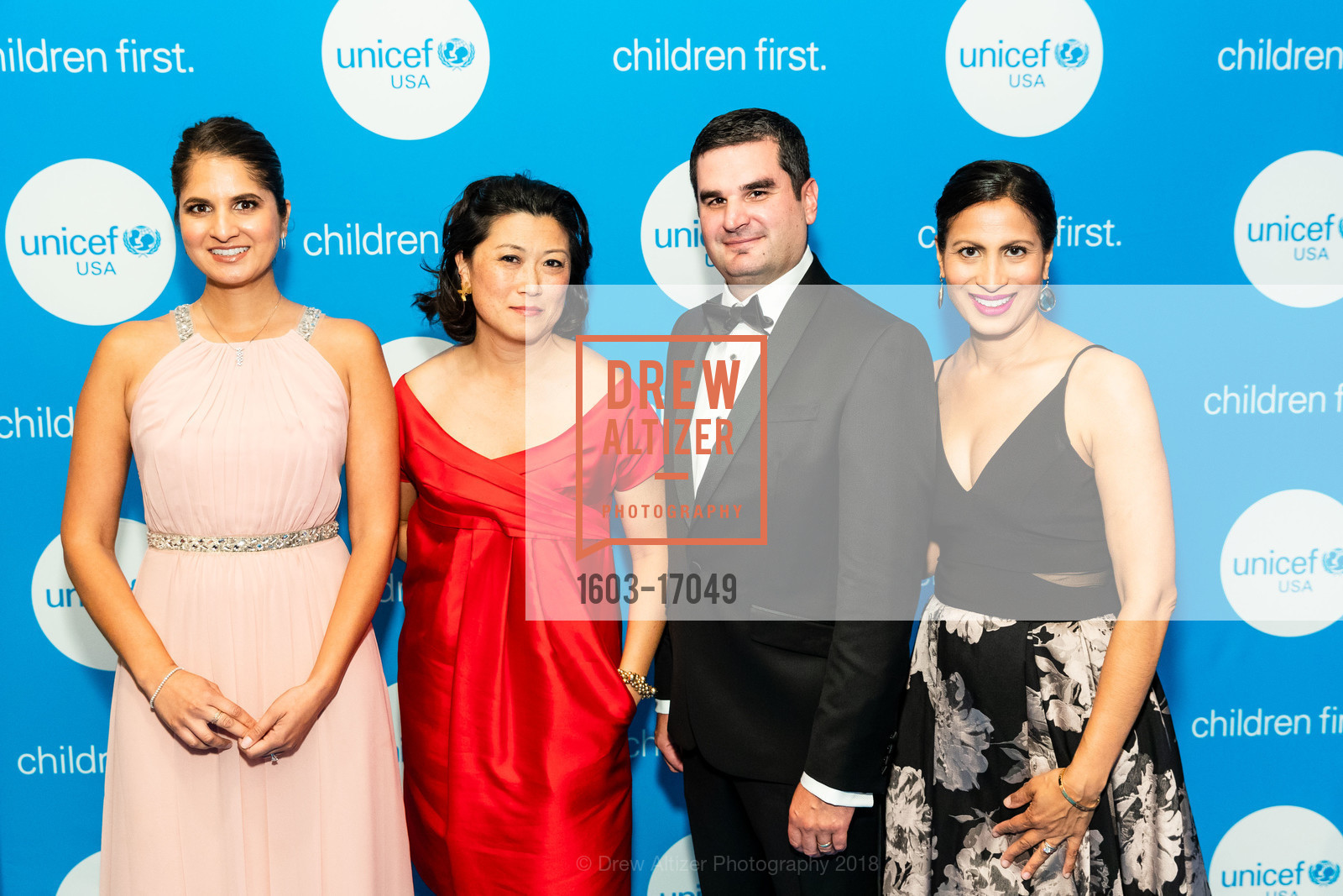 Nicole Mirchandani, Esther Berg, Paul Sieminski, Andrea Sieminski, UNICEF Gala San Francisco, Four Seasons, September 22nd, 2018, Photo #1603-17049 Nicole Mirchandani, Esther Berg, Paul Sieminski, Andrea Sieminski, Photo #1603-17049