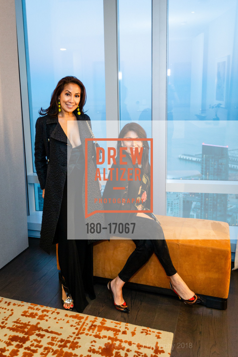 Rita Schmid, Roxana Melgarejo, Kendall Wilkinson Design Penthouse Debut at 181 Fremont, 181 Fremont, September 25th, 2018, Photo #180-17067 Rita Schmid, Roxana Melgarejo, Photo #180-17067