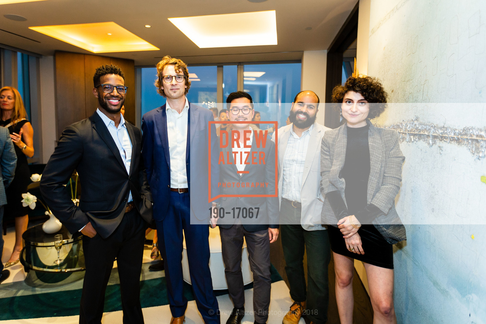 Tyler Willis, James Munden, Ambrose, Omar Davis, Allison Malouf, Kendall Wilkinson Design Penthouse Debut at 181 Fremont, 181 Fremont, September 25th, 2018, Photo #190-17067 Tyler Willis, James Munden, Ambrose, Omar Davis, Allison Malouf, Photo #190-17067