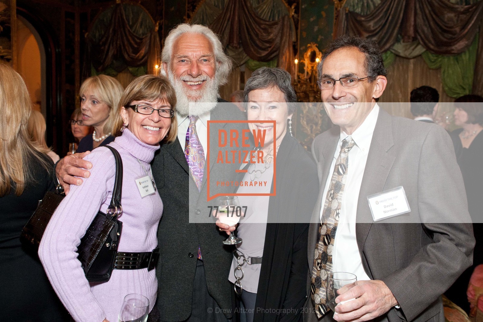 Kathleen Dell, Gerald Slavet, Linda Millard, David Norman, GORDON GETTY Hosts From the Top, US, March 13th, 2012, Photo #77-1707 Kathleen Dell, Gerald Slavet, Linda Millard, David Norman, Photo #77-1707
