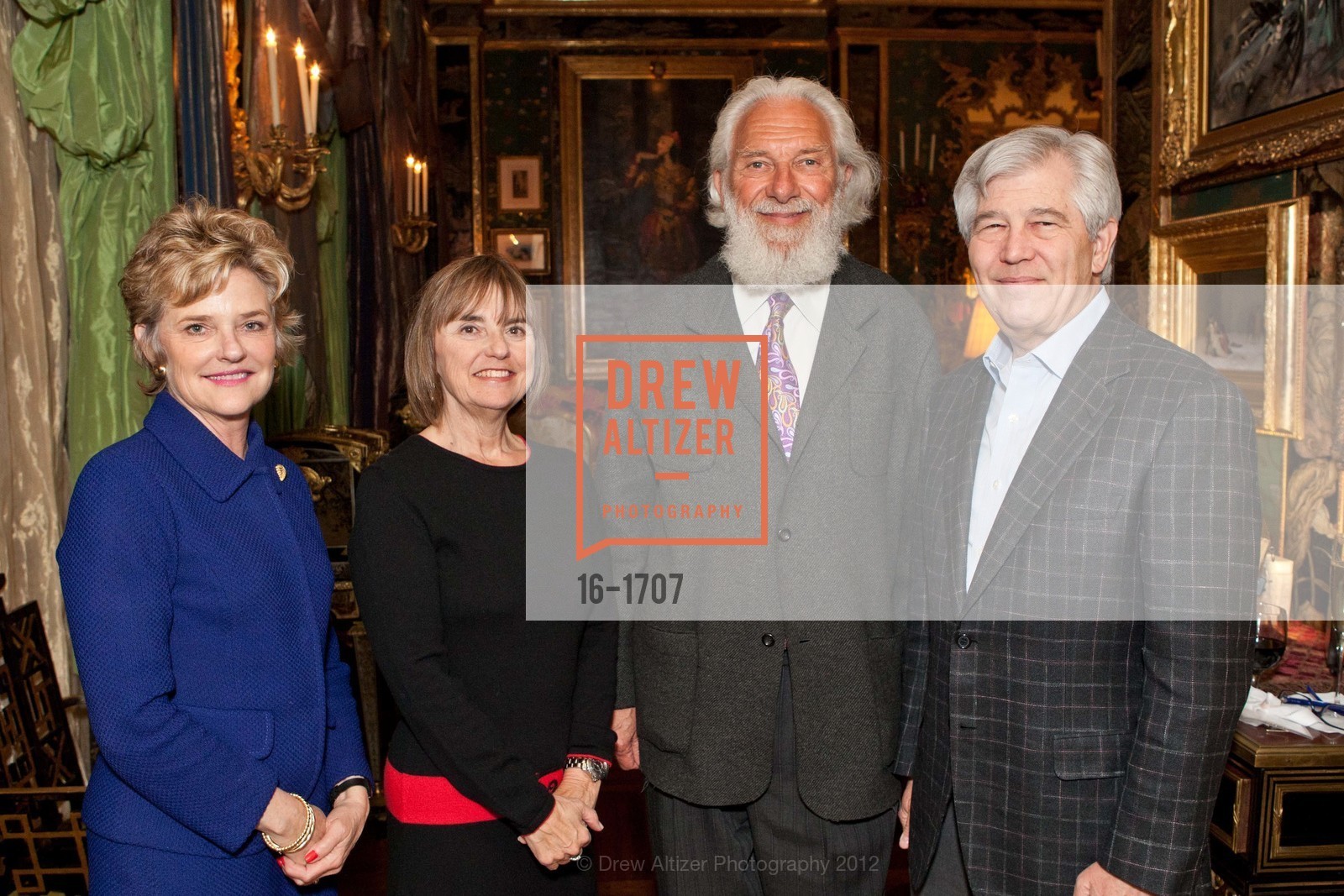 Dianne Barkley, Sharon Meresman, Gerald Slavet, Stan Meresmen, GORDON GETTY Hosts From the Top, US, March 13th, 2012, Photo #16-1707 Dianne Barkley, Sharon Meresman, Gerald Slavet, Stan Meresmen, Photo #16-1707