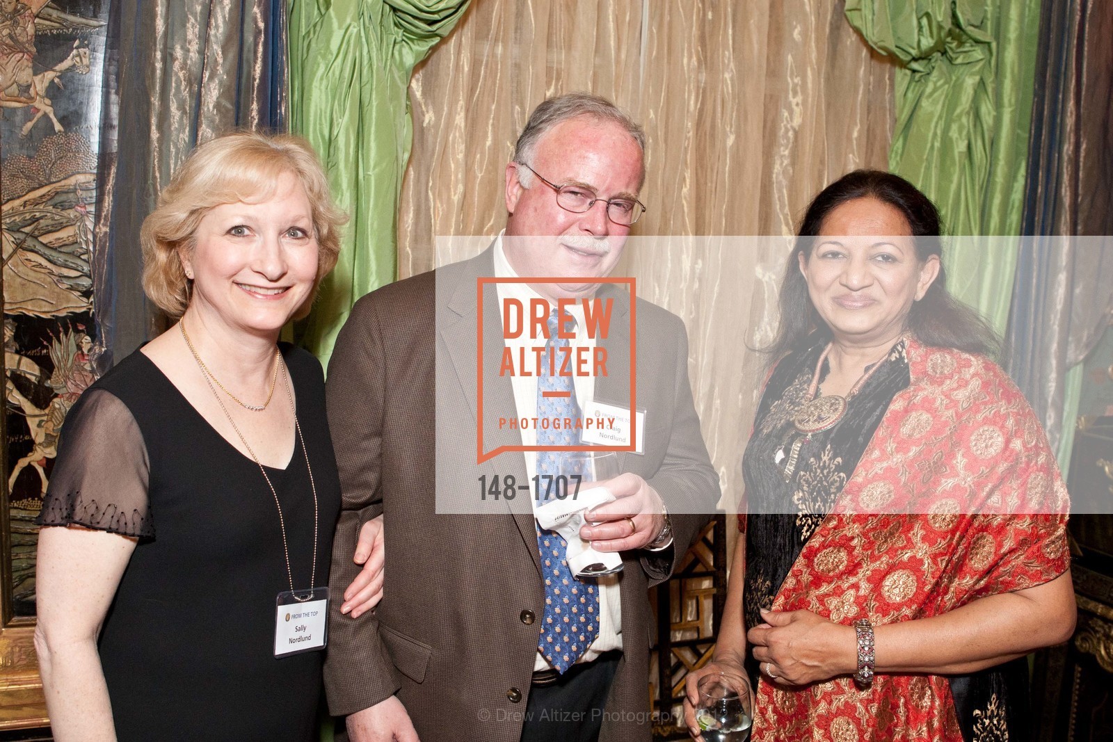 Sally Nordlund, Craig Nordlund, Meena Mehta, GORDON GETTY Hosts From the Top, US, March 13th, 2012, Photo #148-1707 Sally Nordlund, Craig Nordlund, Meena Mehta, Photo #148-1707