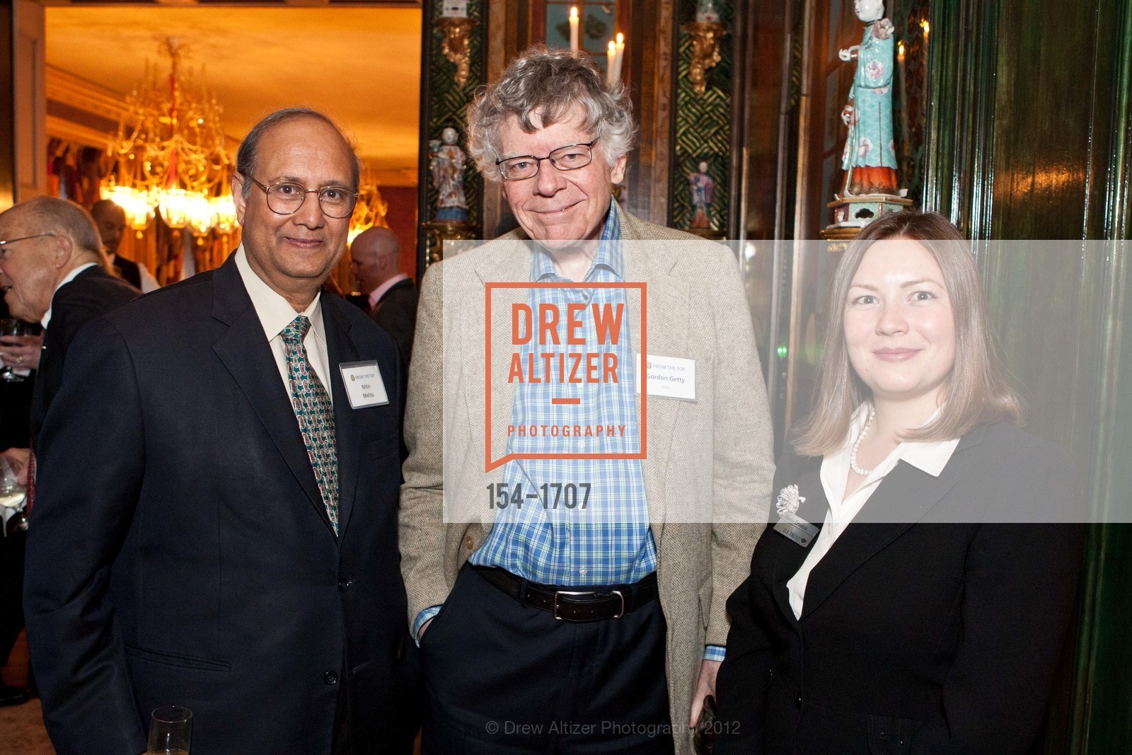 Nitin Mehta, Sandy McCandless, Mariia Eroshin, GORDON GETTY Hosts From the Top, US, March 13th, 2012, Photo #154-1707 Nitin Mehta, Sandy McCandless, Mariia Eroshin, Photo #154-1707