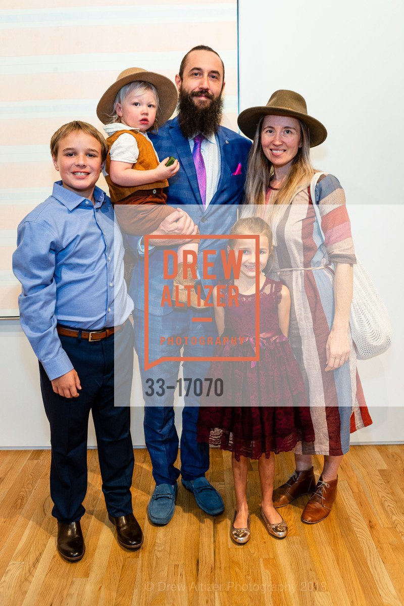 Gabriel Baer, Ethan Baer, Stella Maria Baer, Pace Gallery Hosts Fall Opening Reception for “Agnes Martin / Navajo Blankets”, Pace Gallery Palo Alto. 229 Hamilton Ave, September 27th, 2018, Photo #33-17070 Gabriel Baer, Ethan Baer, Stella Maria Baer, Photo #33-17070