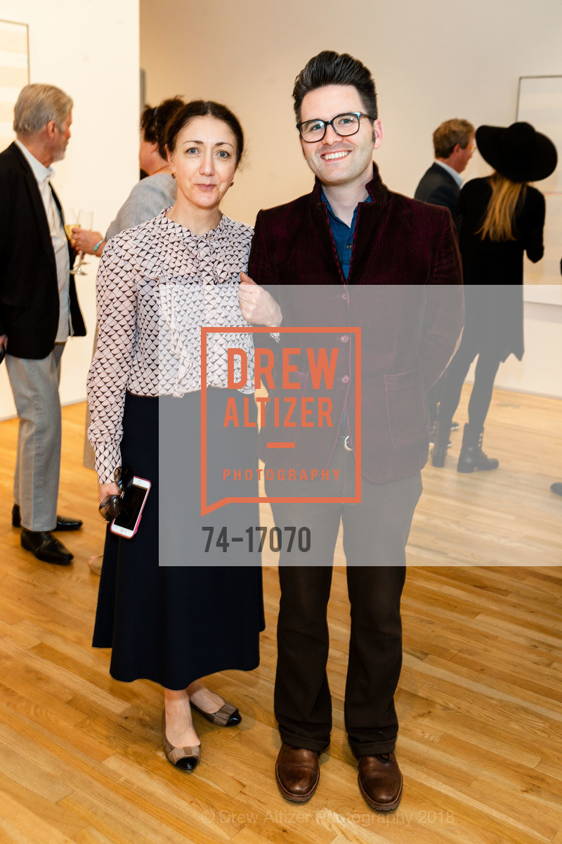 Natasha Cook, Donny Foley, Pace Gallery Hosts Fall Opening Reception for “Agnes Martin / Navajo Blankets”, Pace Gallery Palo Alto. 229 Hamilton Ave, September 27th, 2018, Photo #74-17070 Natasha Cook, Donny Foley, Photo #74-17070