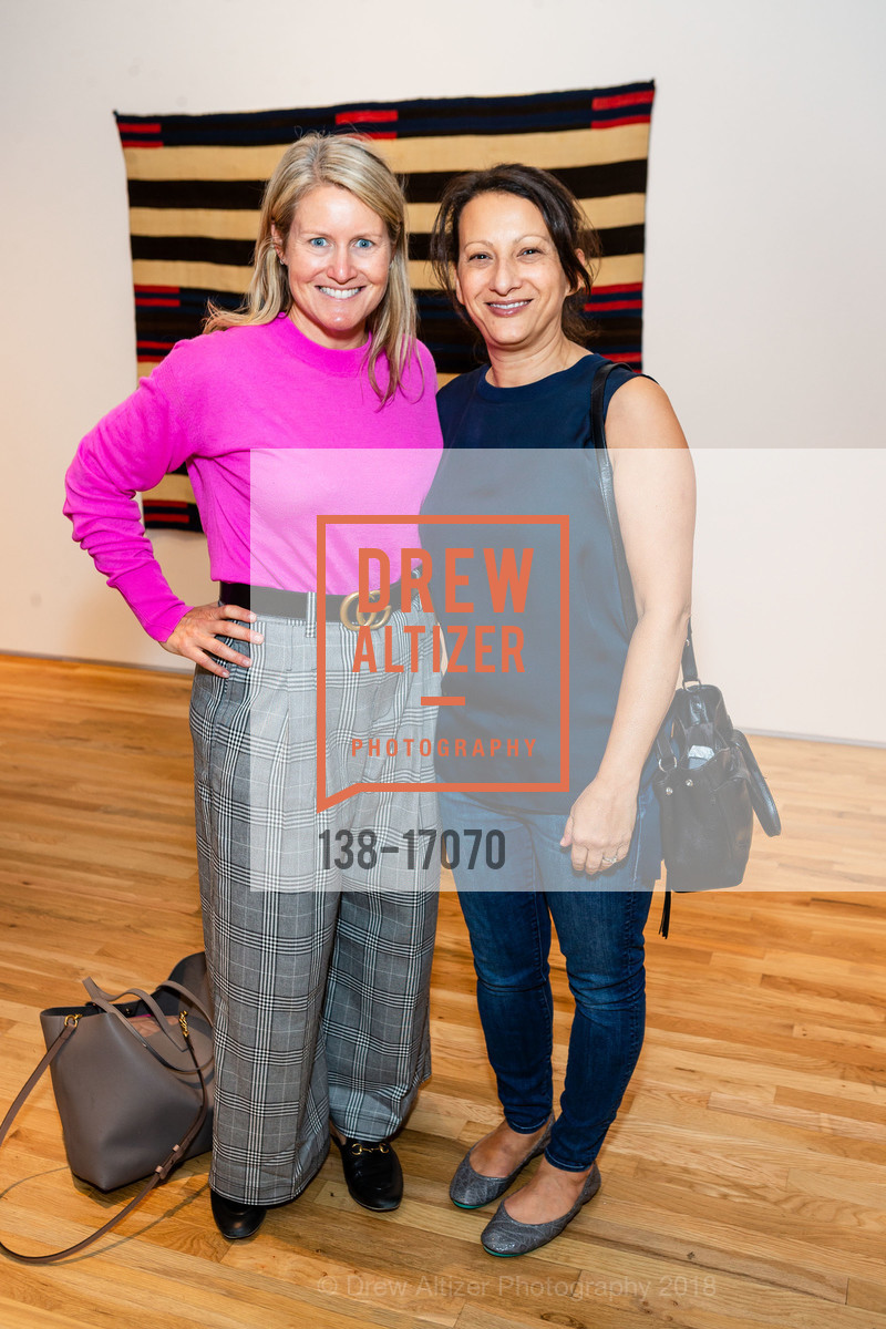 Jonna Hunter, Melissa Baumwald, Pace Gallery Hosts Fall Opening Reception for “Agnes Martin / Navajo Blankets”, Pace Gallery Palo Alto. 229 Hamilton Ave, September 27th, 2018, Photo #138-17070 Jonna Hunter, Melissa Baumwald, Photo #138-17070