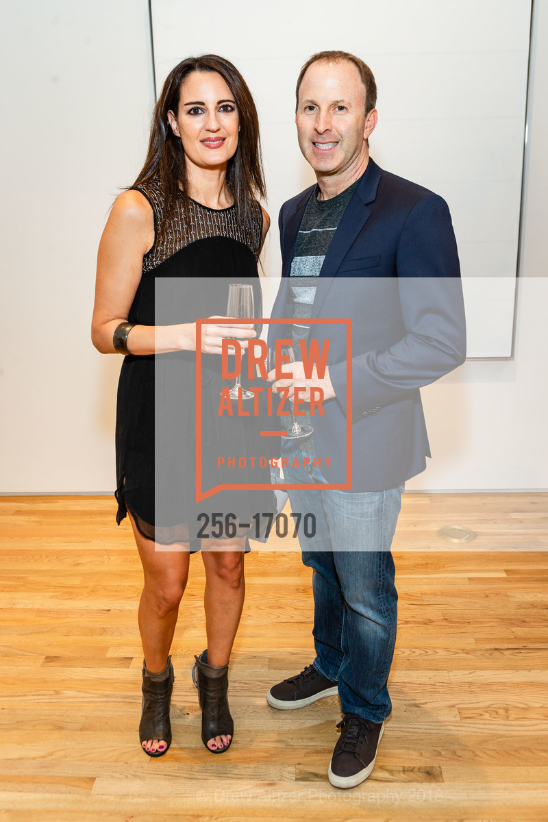 Paula Saslow, Scott Saslow, Pace Gallery Hosts Fall Opening Reception for “Agnes Martin / Navajo Blankets”, Pace Gallery Palo Alto. 229 Hamilton Ave, September 27th, 2018, Photo #256-17070 Paula Saslow, Scott Saslow, Photo #256-17070