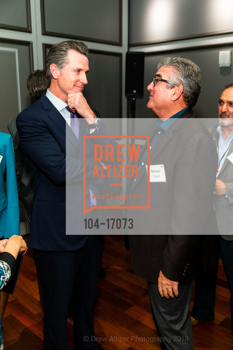 Gavin Newsom, Robert Freed, Gavin Newsom for Governor Dinner, Julia Morgan Ball Room, September 26th, 2018, Photo #104-17073 Gavin Newsom, Robert Freed, Photo #104-17073