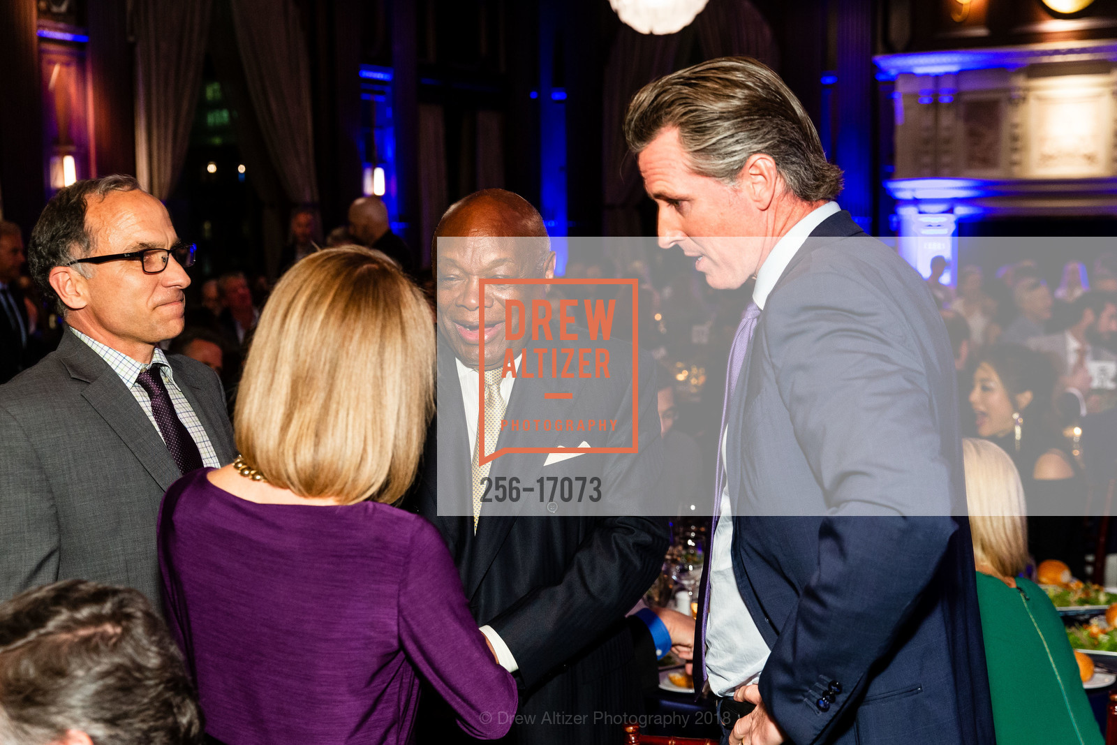 Jonathan Scharfman, Willie Brown, Gavin Newsom, Gavin Newsom for Governor Dinner, Julia Morgan Ball Room, September 26th, 2018, Photo #256-17073 Jonathan Scharfman, Willie Brown, Gavin Newsom, Photo #256-17073