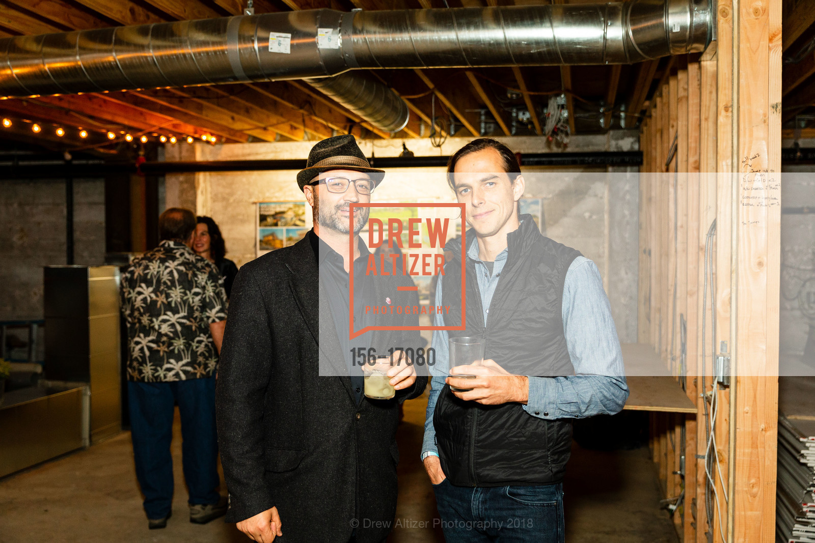 Josiah Cain, Adrian Foley, Foreign Cinema's 19th Anniversary Party and Fundraiser for The Women's Building, Foreign Cinema. 2534 Mission Street, September 27th, 2018, Photo #156-17080 Josiah Cain, Adrian Foley, Photo #156-17080