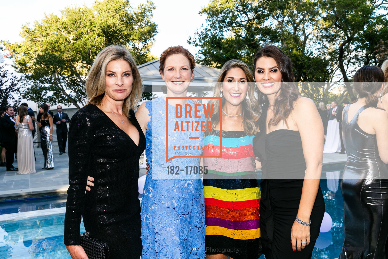 Joanna Bruso, Melinda Osterloh, Dana McCabe, Dana Pulley, Curiodyssey Gala 2018, Private Residence, Photo #182-17085 Joanna Bruso, Melinda Osterloh, Dana McCabe, Dana Pulley, Photo #182-17085