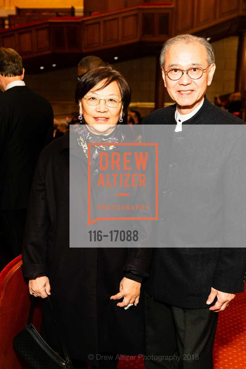 Virginia Foo, Timothy Foo, San Francisco Performances 39th Season Gala, War Memorial Veterans Building, The Green Room. 401 Van Ness Ave, San Francisco, CA 94102, September 28th, 2018, Photo #116-17088 Virginia Foo, Timothy Foo, Photo #116-17088