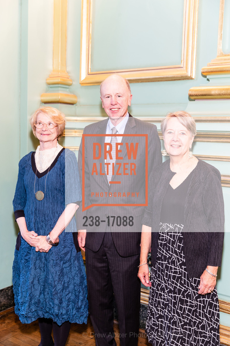 Laurel Shackelford, Neil O'Donnell, Chris Motley, San Francisco Performances 39th Season Gala, War Memorial Veterans Building, The Green Room. 401 Van Ness Ave, San Francisco, CA 94102, September 28th, 2018, Photo #238-17088 Laurel Shackelford, Neil O'Donnell, Chris Motley, Photo #238-17088