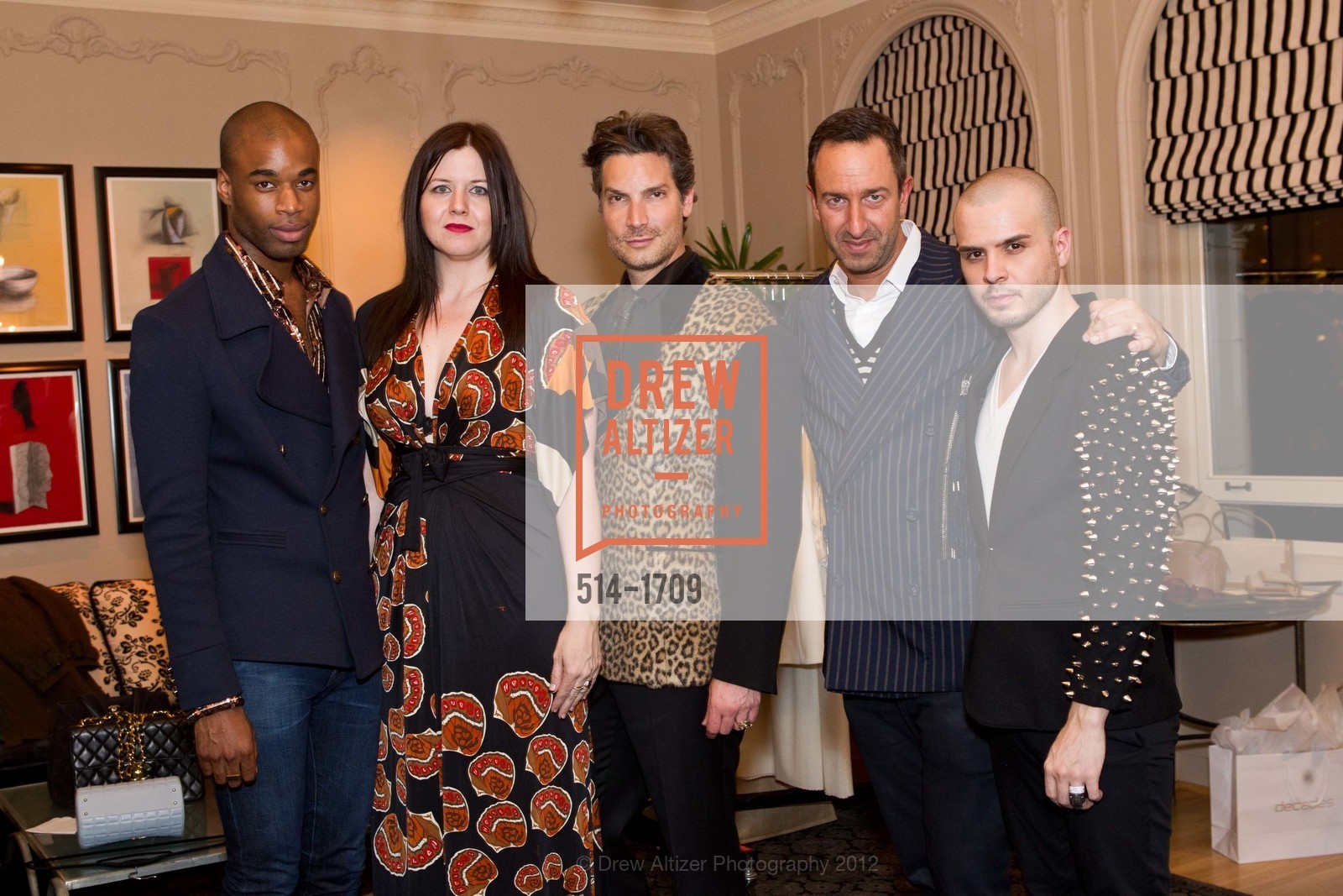 Marcus Silver, Megan Anton, Cameron Silver, Christos Garkinos, Billy Garcia, Decades San Francisco Trunk Show, US, March 15th, 2012, Photo #514-1709 Marcus Silver, Megan Anton, Cameron Silver, Christos Garkinos, Billy Garcia, Photo #514-1709