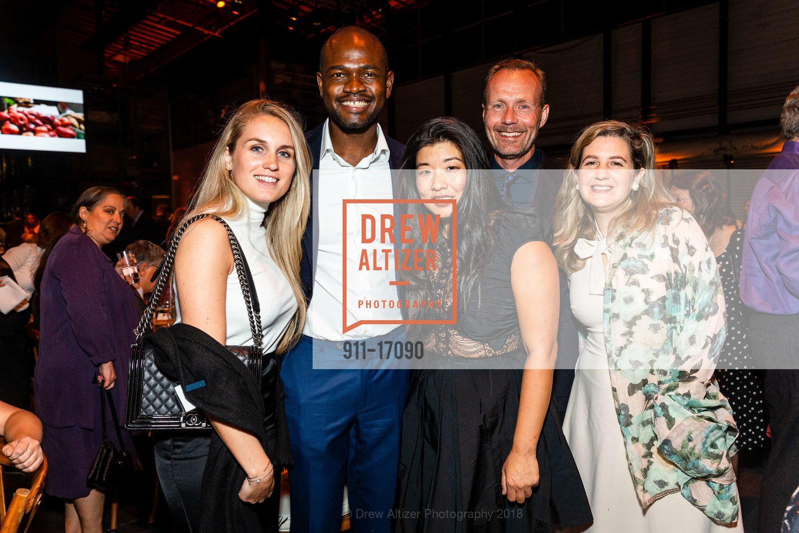 Kathrin Helminger, Marvin Yeboa, Soomee Arikawa, Curt Sigfstead, Carly Levin, One Big Table 2018, SF-Marin Food Bank. 900 Pennsylvania Ave, San Francisco, CA 94107, September 29th, 2018, Photo #911-17090 Kathrin Helminger, Marvin Yeboa, Soomee Arikawa, Curt Sigfstead, Carly Levin, Photo #911-17090
