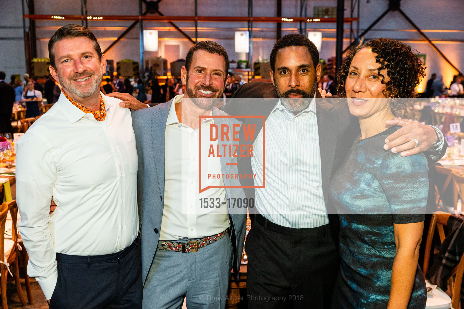 Paul Demartini, Christopher Downs, Darren Whitfield, Barbara Whitfield, One Big Table 2018, SF-Marin Food Bank. 900 Pennsylvania Ave, San Francisco, CA 94107, September 29th, 2018, Photo #1533-17090 Paul Demartini, Christopher Downs, Darren Whitfield, Barbara Whitfield, Photo #1533-17090