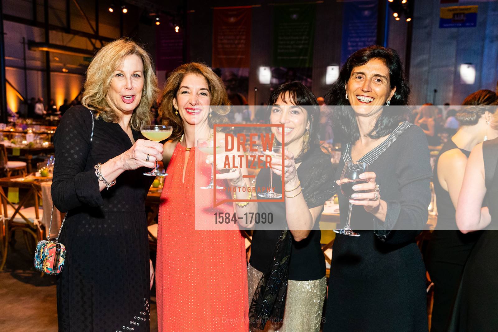 Jane Kubera, Cigdem Gencer, Phoebe Covarrubias, Mihaela Zuckerman, One Big Table 2018, SF-Marin Food Bank. 900 Pennsylvania Ave, San Francisco, CA 94107, September 29th, 2018, Photo #1584-17090 Jane Kubera, Cigdem Gencer, Phoebe Covarrubias, Mihaela Zuckerman, Photo #1584-17090