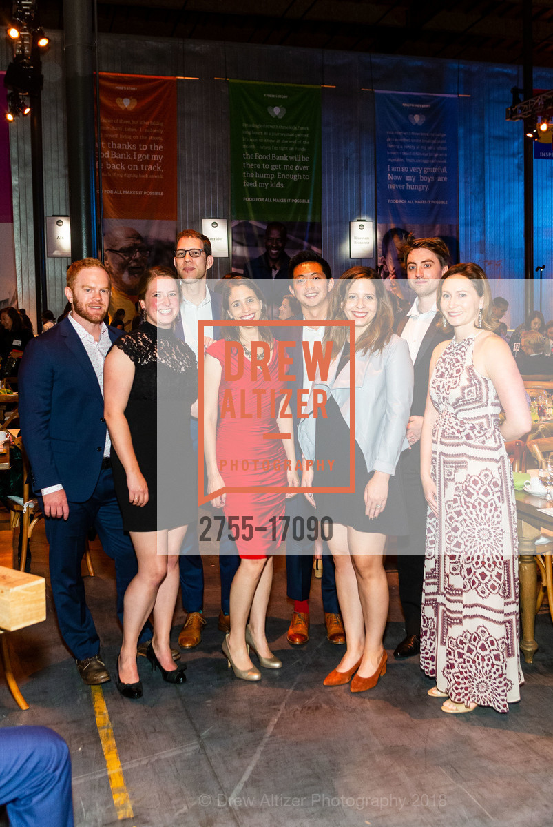 Jeff Balog, Alyssa Frazee, Ben Blumenfeld, Jocelyn Ross, Valerie Qi, Tianyu Qi, Josh Cherry, Tali Rapaport, One Big Table 2018, SF-Marin Food Bank. 900 Pennsylvania Ave, San Francisco, CA 94107, September 29th, 2018, Photo #2755-17090 Jeff Balog, Alyssa Frazee, Ben Blumenfeld, Jocelyn Ross, Valerie Qi, Tianyu Qi, Josh Cherry, Tali Rapaport, Photo #2755-17090