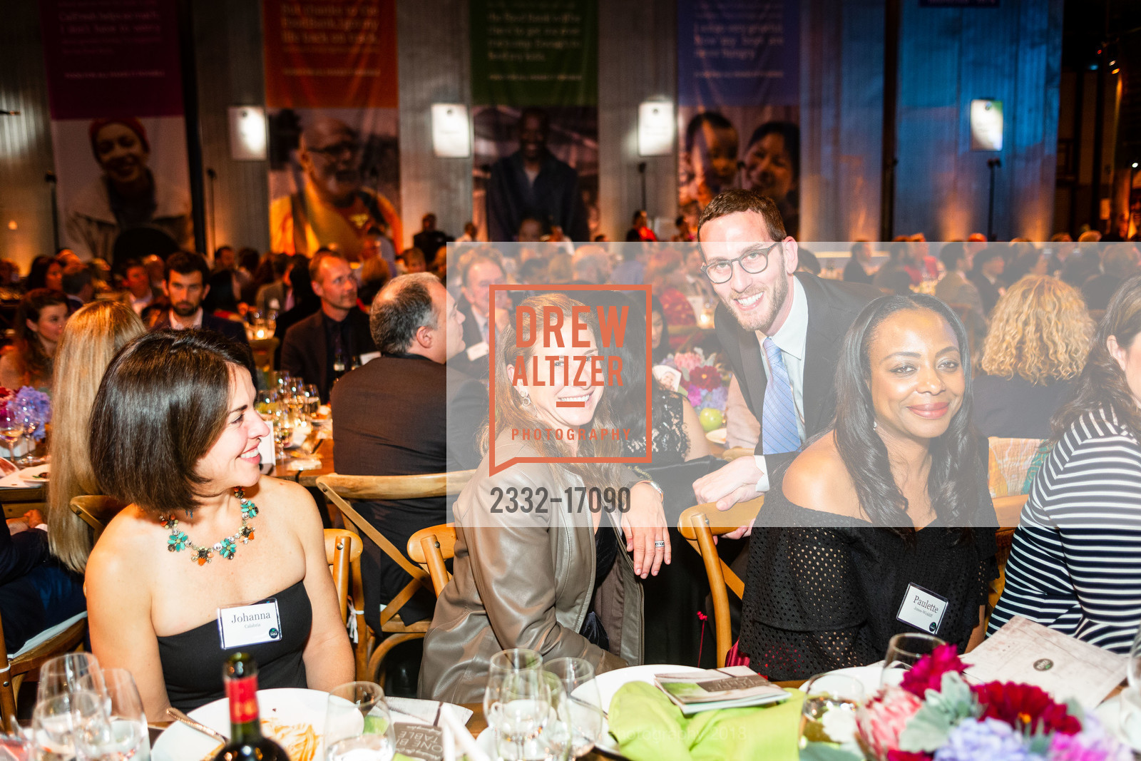 Johanna Calabria, Sophie Hayward, Scott Wiener, Paulette Jones-Wickliff, One Big Table 2018, SF-Marin Food Bank. 900 Pennsylvania Ave, San Francisco, CA 94107, September 29th, 2018, Photo #2332-17090 Johanna Calabria, Sophie Hayward, Scott Wiener, Paulette Jones-Wickliff, Photo #2332-17090