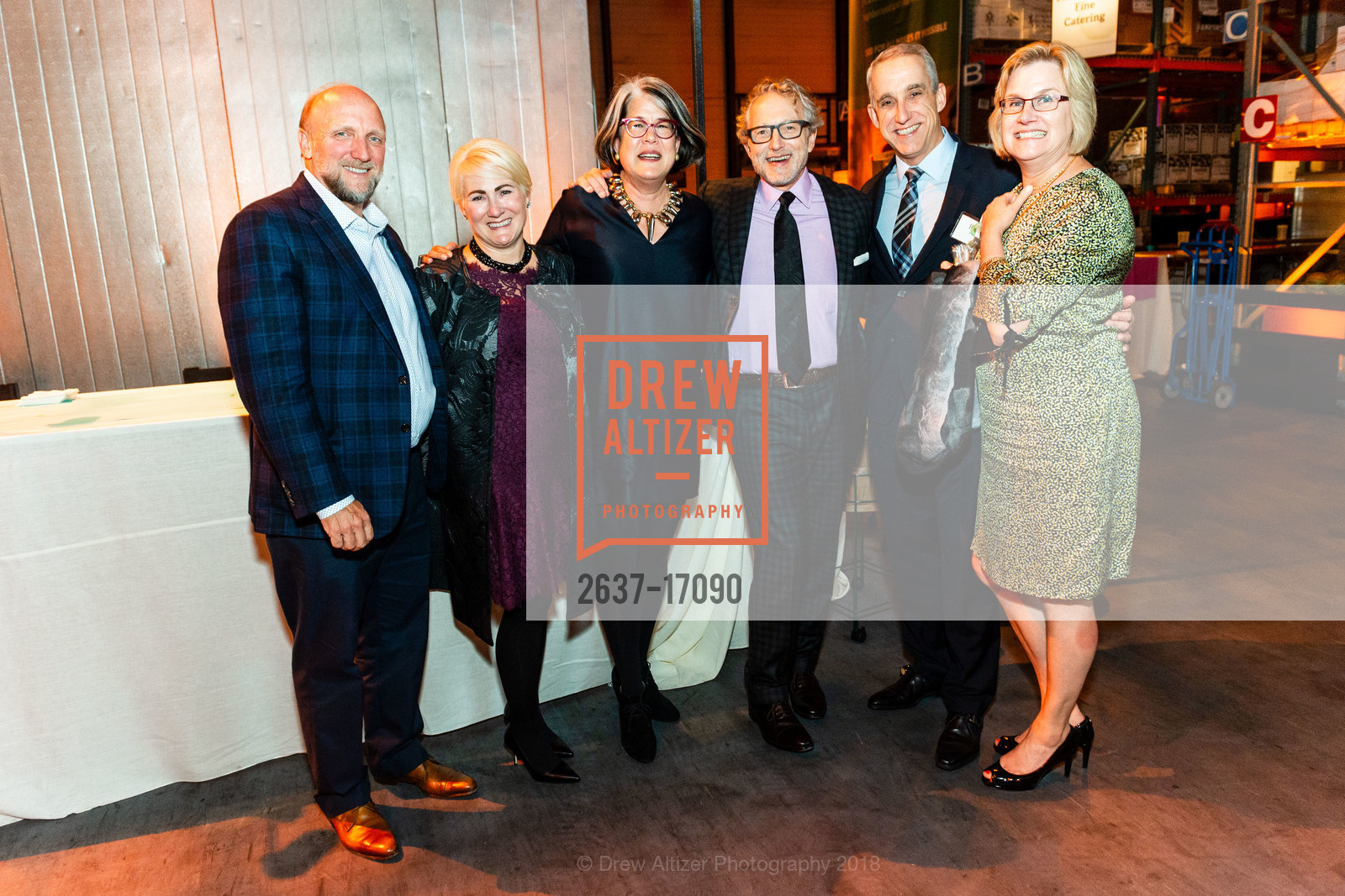 Fred Studier, Tina Studier, Jennifer Brahm, Chris Fromm, Fred Abbott, Barbara Abbott, One Big Table 2018, SF-Marin Food Bank. 900 Pennsylvania Ave, San Francisco, CA 94107, September 29th, 2018, Photo #2637-17090 Fred Studier, Tina Studier, Jennifer Brahm, Chris Fromm, Fred Abbott, Barbara Abbott, Photo #2637-17090