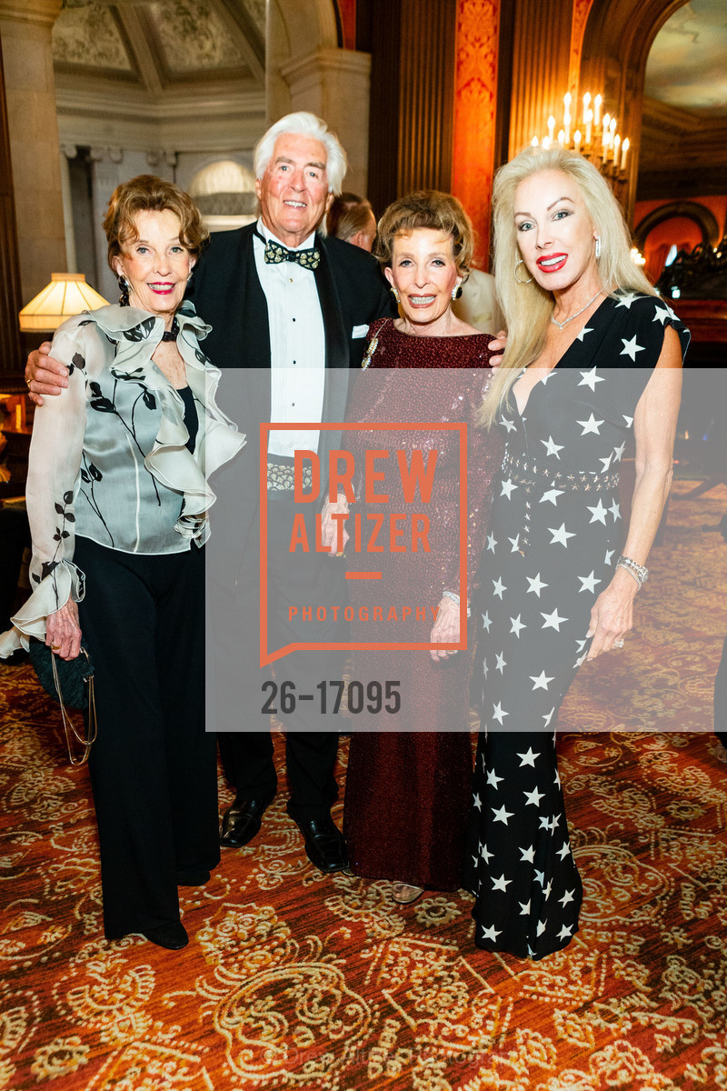 Jeanne Corfee, John Emery, Ellie Brown, Deborah Emery, Theodore and Ellie Brown's 25th Wedding Anniversary Celebration, The Pacitic-Union Club. 1000 California Street, Photo #26-17095 Jeanne Corfee, John Emery, Ellie Brown, Deborah Emery, Photo #26-17095