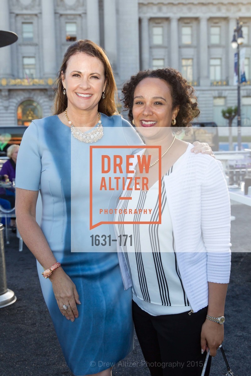 Tanya Peterson, Naomi Kelly, Gucci & Vogue Dinner, Civic Center Plaza. Civic Center Plaza, June 19th, 2015, Photo #1631-171 Tanya Peterson, Naomi Kelly, Photo #1631-171