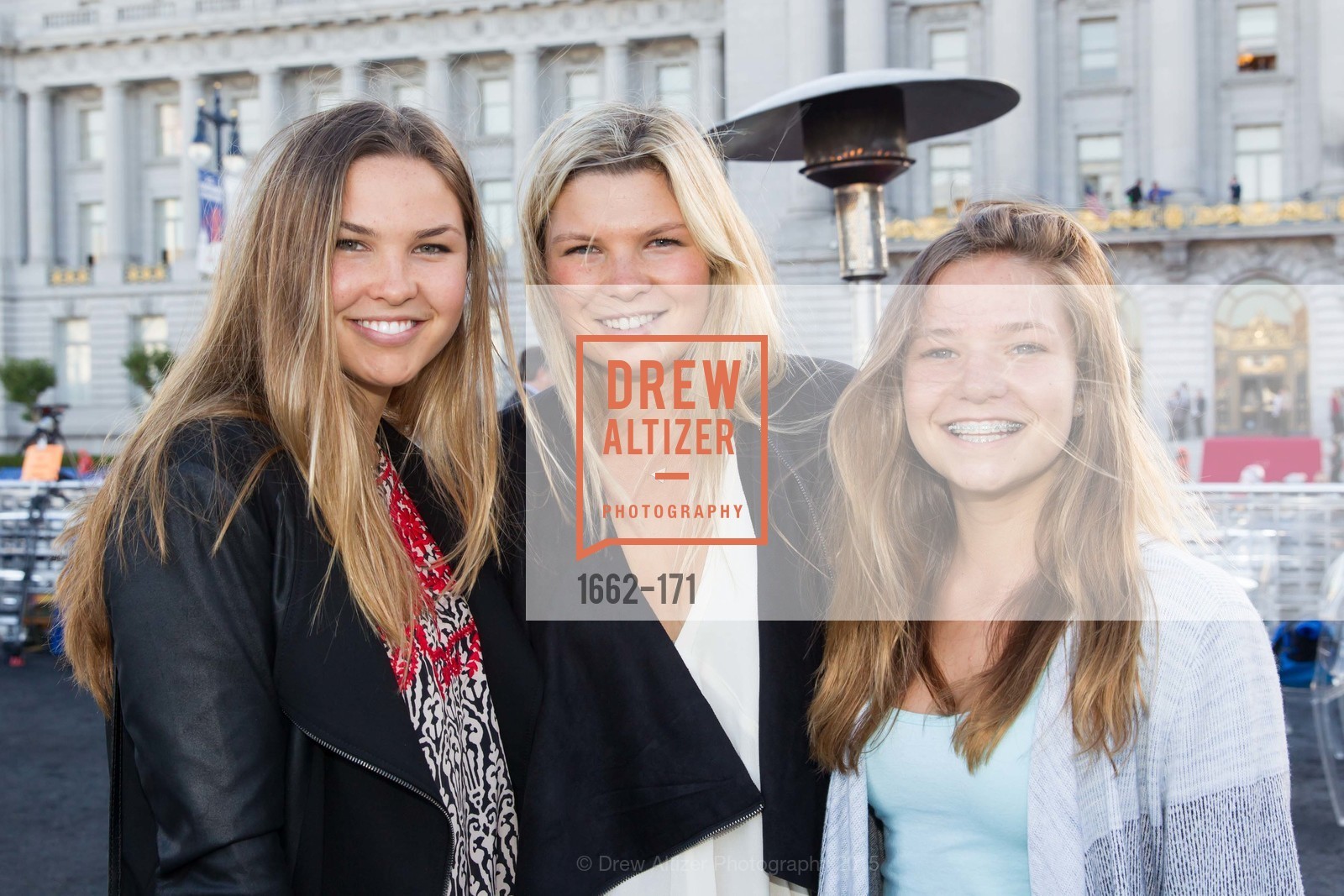 Charlotte Watkins, Madeline Watkins, Ellie Watkins, Gucci & Vogue Dinner, Civic Center Plaza. Civic Center Plaza, June 19th, 2015, Photo #1662-171 Charlotte Watkins, Madeline Watkins, Ellie Watkins, Photo #1662-171