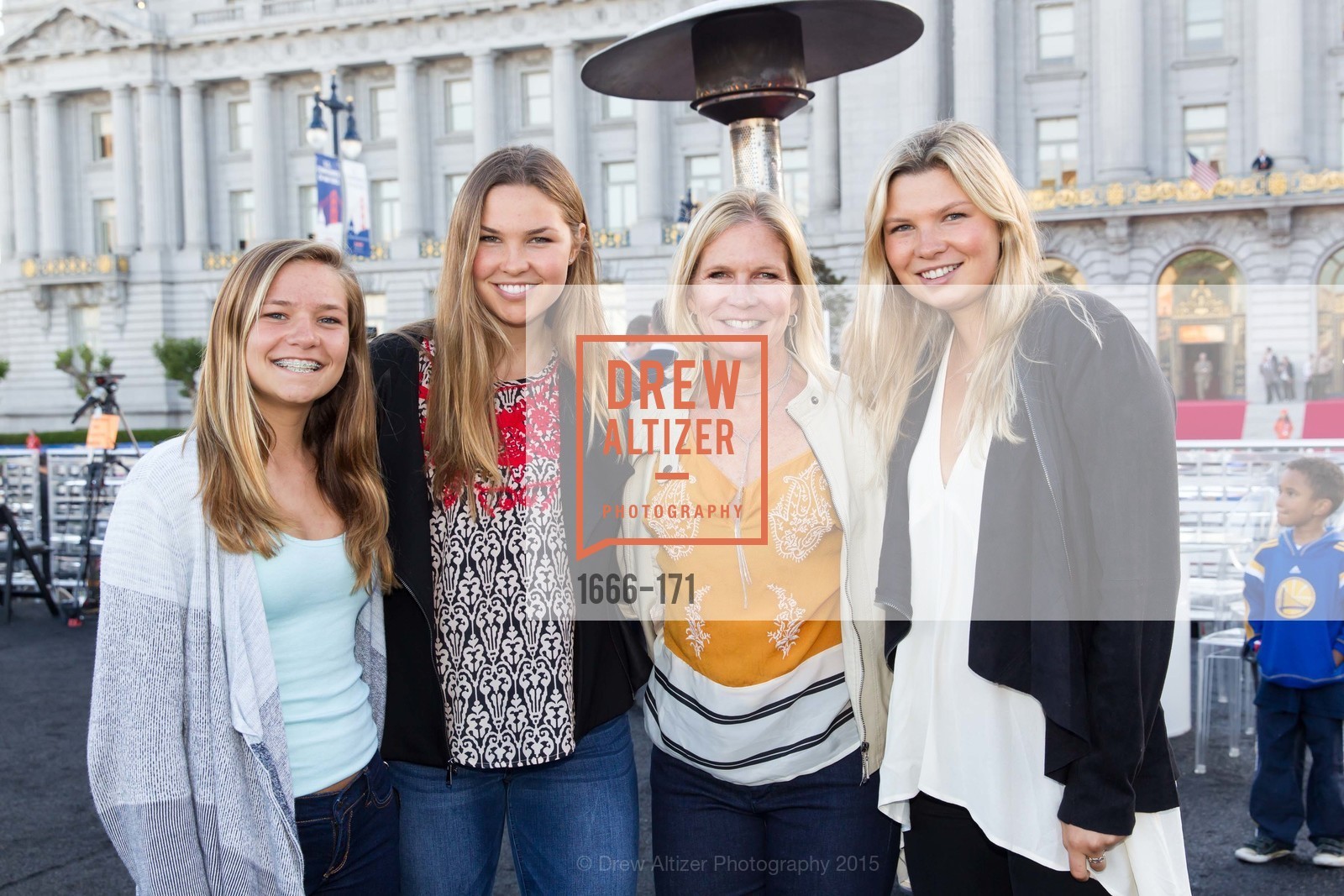 Ellie Watkins, Charlotte Watkins, Carol Watkins, Madeline Watkins, San Francisco City Hall Centennial Celebration, Civic Center Plaza, June 18th, 2015,Drew Altizer, Drew Altizer Photography, full-service agency, private events, San Francisco photographer, photographer california