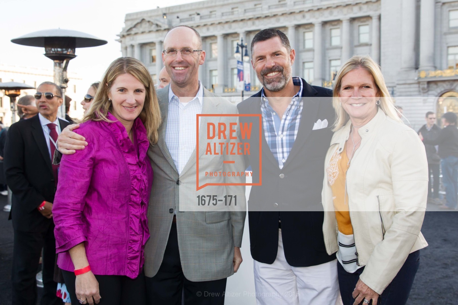 Pam Nootbaar, Joe Nootbaar, Stephen Watkins, Carol Watkins, San Francisco City Hall Centennial Celebration, Civic Center Plaza, June 18th, 2015,Drew Altizer, Drew Altizer Photography, full-service agency, private events, San Francisco photographer, photographer california