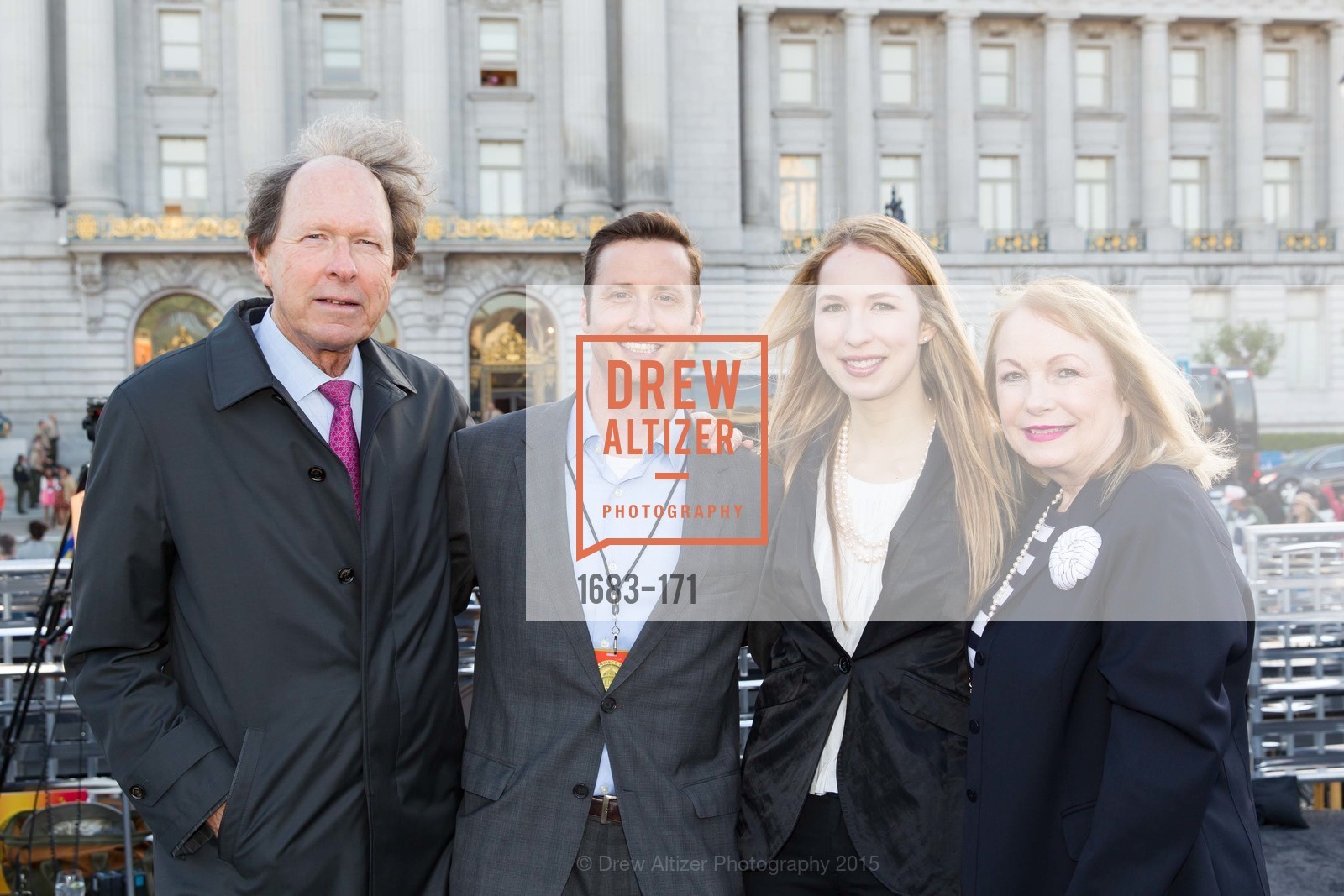 Rick Colsky, John Gavin, Kristin Gavin, Susan Colsky, San Francisco City Hall Centennial Celebration, Civic Center Plaza, June 18th, 2015