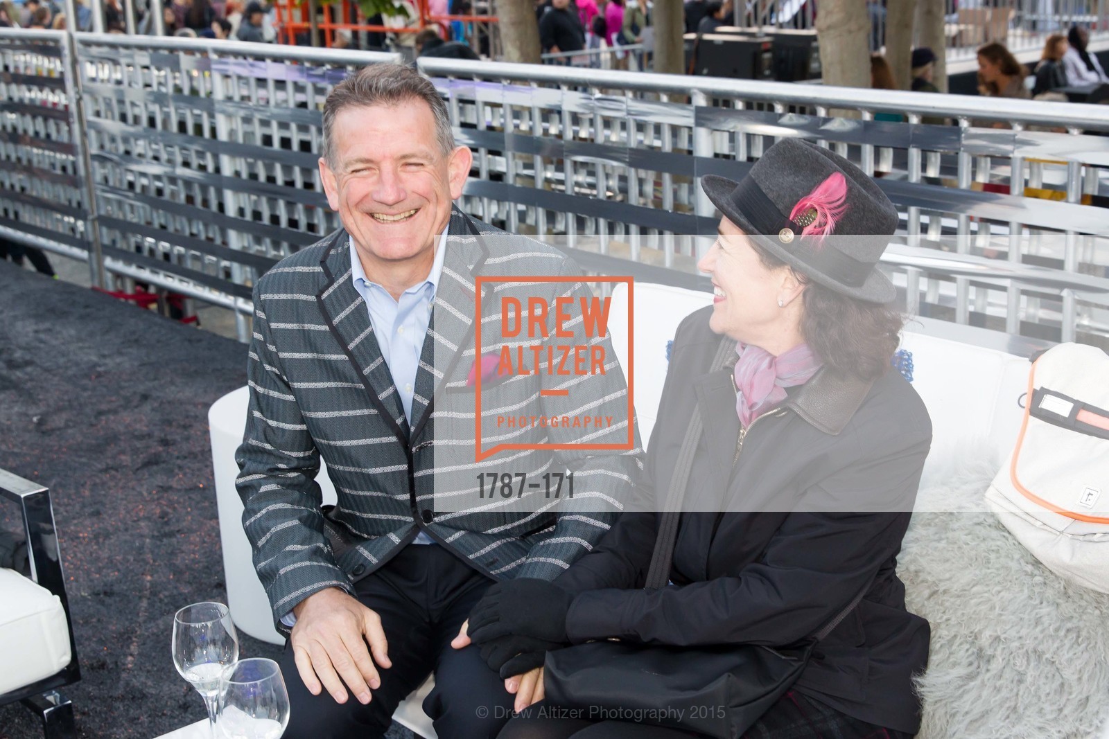 Mark Dwight, Juliet Hoffman, Gucci & Vogue Dinner, Civic Center Plaza. Civic Center Plaza, June 19th, 2015, Photo #1787-171 Mark Dwight, Juliet Hoffman, Photo #1787-171