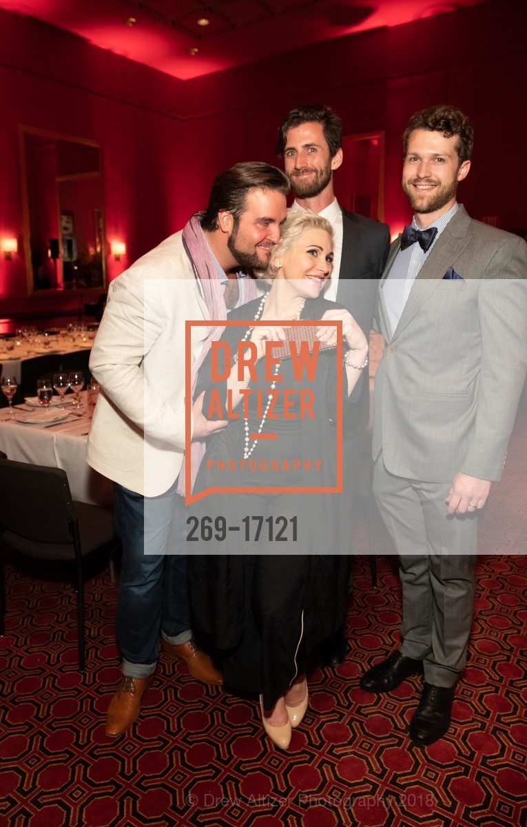 Brian Jagde, Hadleigh Adams, Carmen Giannattasio, Christian Purcell, SF Opera Dinner to Celebrtate TOSCA Opening Night, San Francisco Opera, October 3rd, 2018, Photo #269-17121 Brian Jagde, Hadleigh Adams, Carmen Giannattasio, Christian Purcell, Photo #269-17121