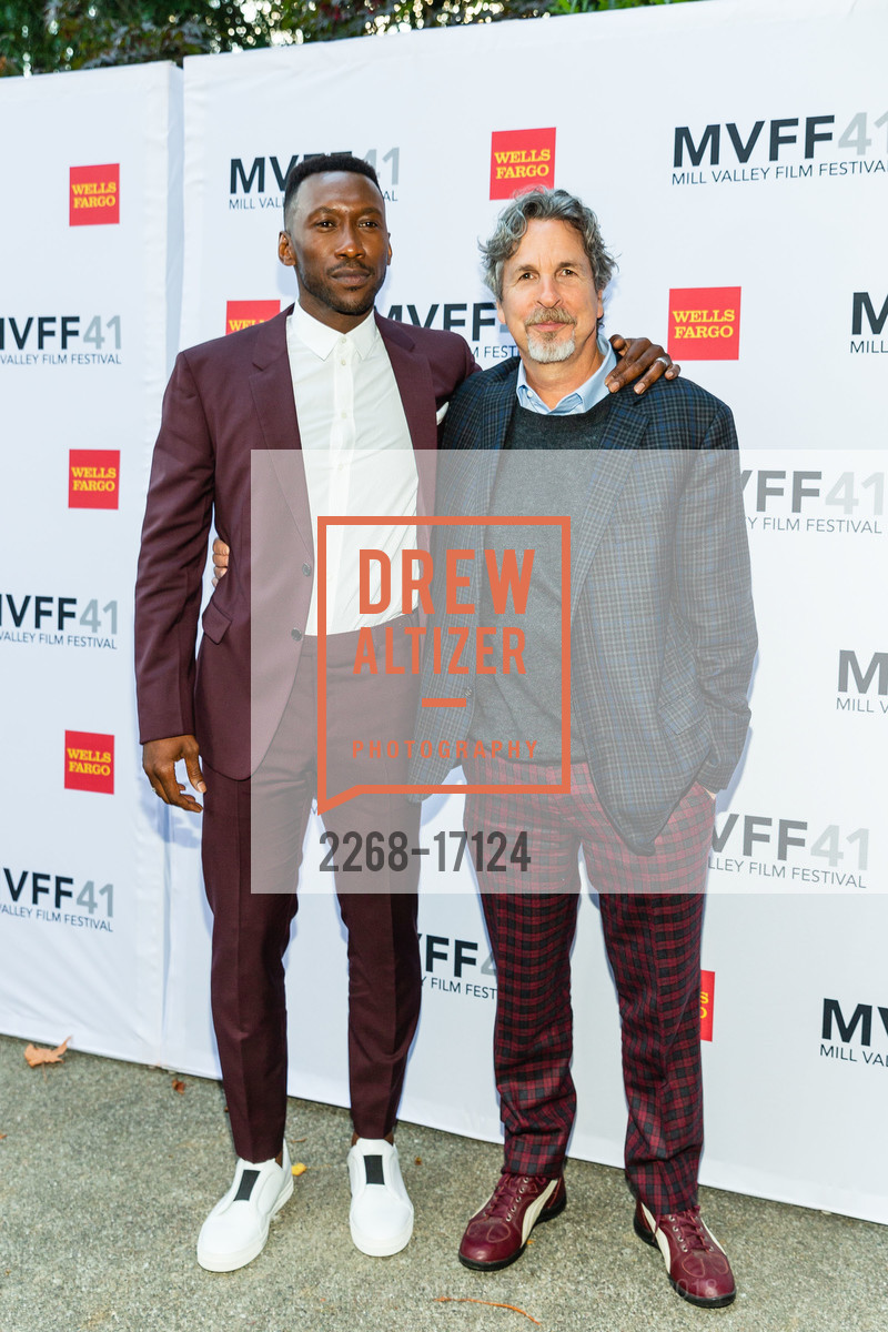 Mahershala Ali, Peter Farrelly, Mill Valley Film Festival 2018 Opening Night Gala and Red Carpet, Outdoor Art Club. 1 W. Blithedale Avenue, October 4th, 2018, Photo #2268-17124 Mahershala Ali, Peter Farrelly, Photo #2268-17124