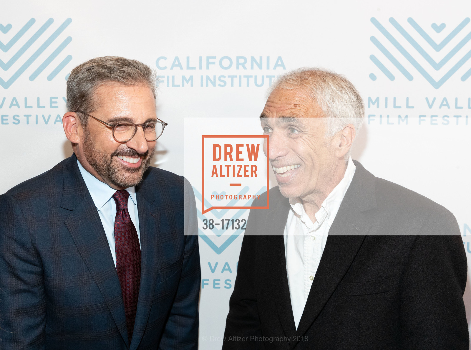 Steve Carell, David Sheff, MILL VALLEY FILM FESTIVAL 2018 Red Carpet Arrival for BEAUTIFUL BOY, Smith Rafael Film Center. 1118 4th Street, October 6th, 2018, Photo #38-17132 Steve Carell, David Sheff, Photo #38-17132