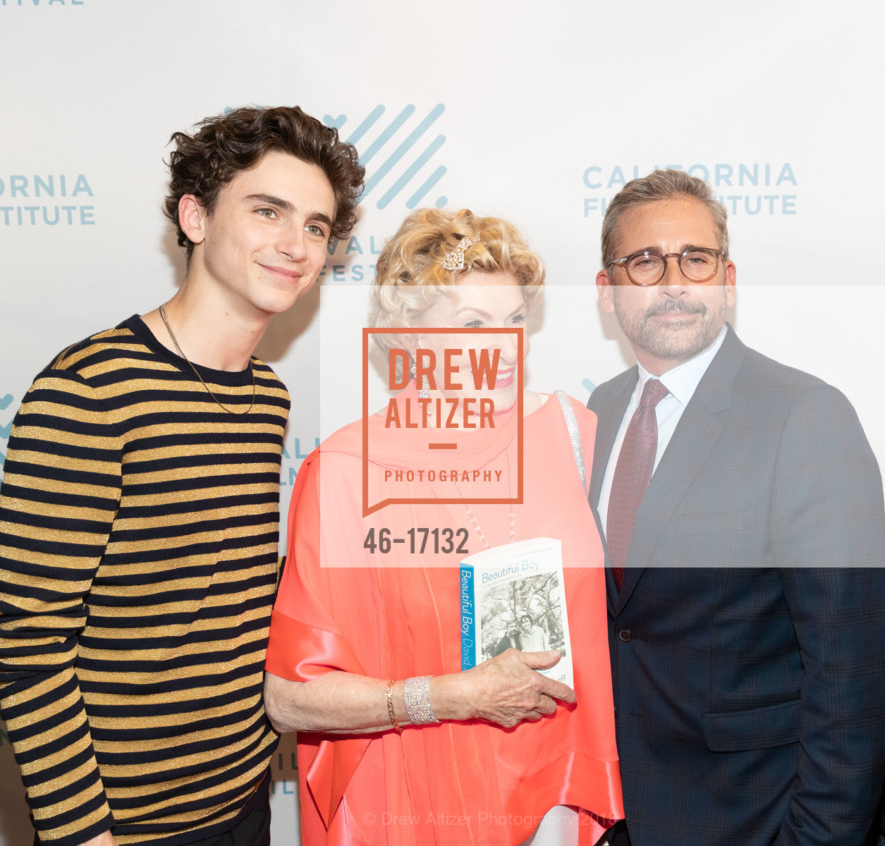 Timothée Chalamet, Jennifer Coslett MacCready, Steve Carell, MILL VALLEY FILM FESTIVAL 2018 Red Carpet Arrival for BEAUTIFUL BOY, Smith Rafael Film Center. 1118 4th Street, October 6th, 2018, Photo #46-17132 Timothée Chalamet, Jennifer Coslett MacCready, Steve Carell, Photo #46-17132