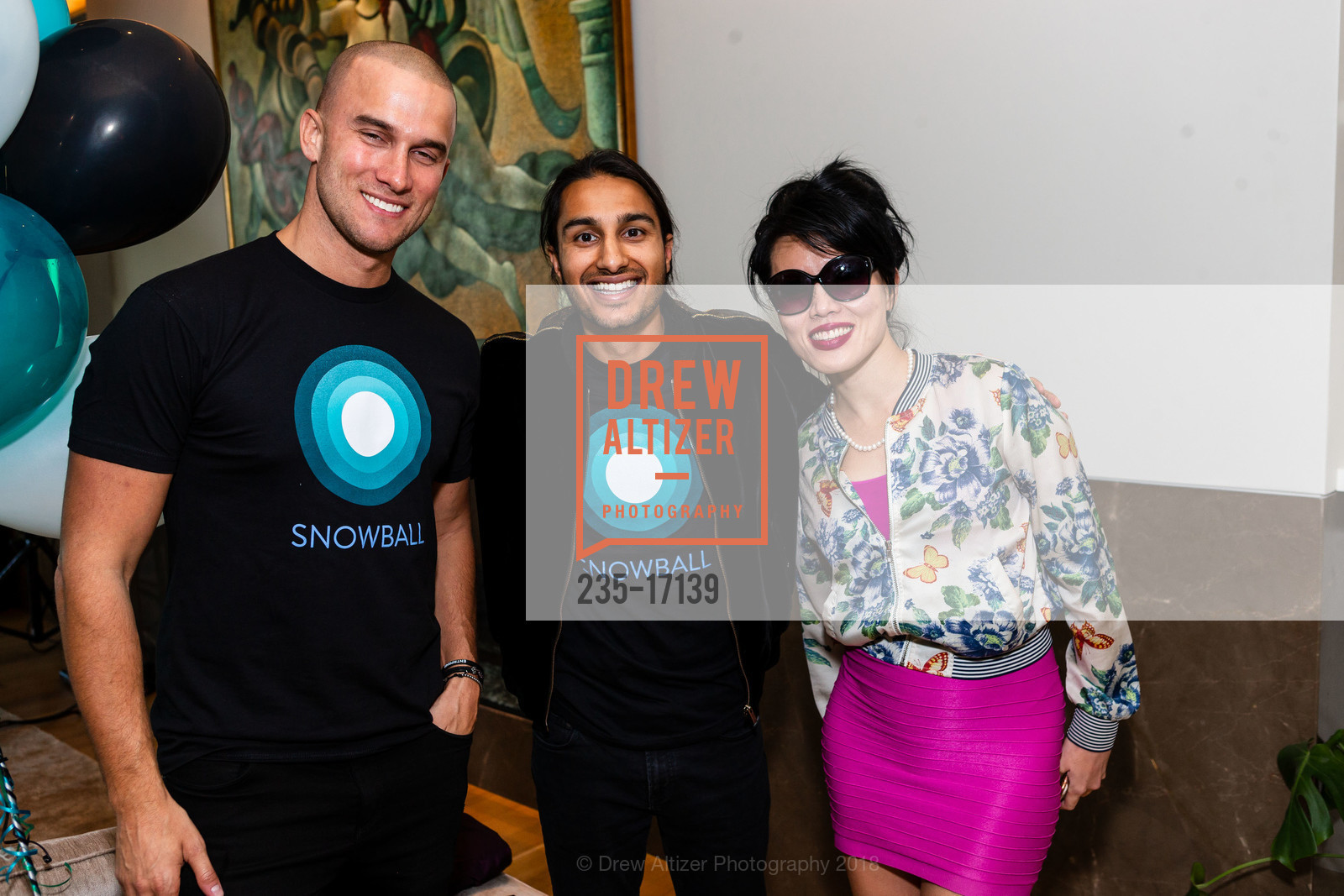 Jason Stone, Parul Gujral, Andrea Liu, Snowball Friends & Family Event 2018, Private Residence, October 6th, 2018, Photo #235-17139 Jason Stone, Parul Gujral, Andrea Liu, Photo #235-17139